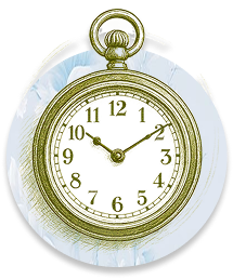 Green clock illustration, fast learning and efficiency